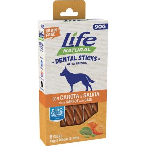 Life Dog Dental Sticks con Carota e Salvia - 8 Sticks x 150 gr -TG MEDIO/GRANDE