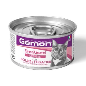 Gemon -  Sterilised Mousse con Pollo e Fegatini - 85 gr