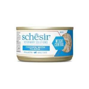 Schesir Veterinary Solutions WEIGHT CONTROL FILETTI al Pollo con Tilapia - 80 gr