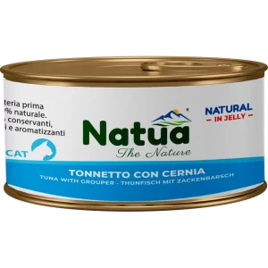 Natua Cat Fruit Natural in Jelly - Tonnetto con Cernia - 150 gr